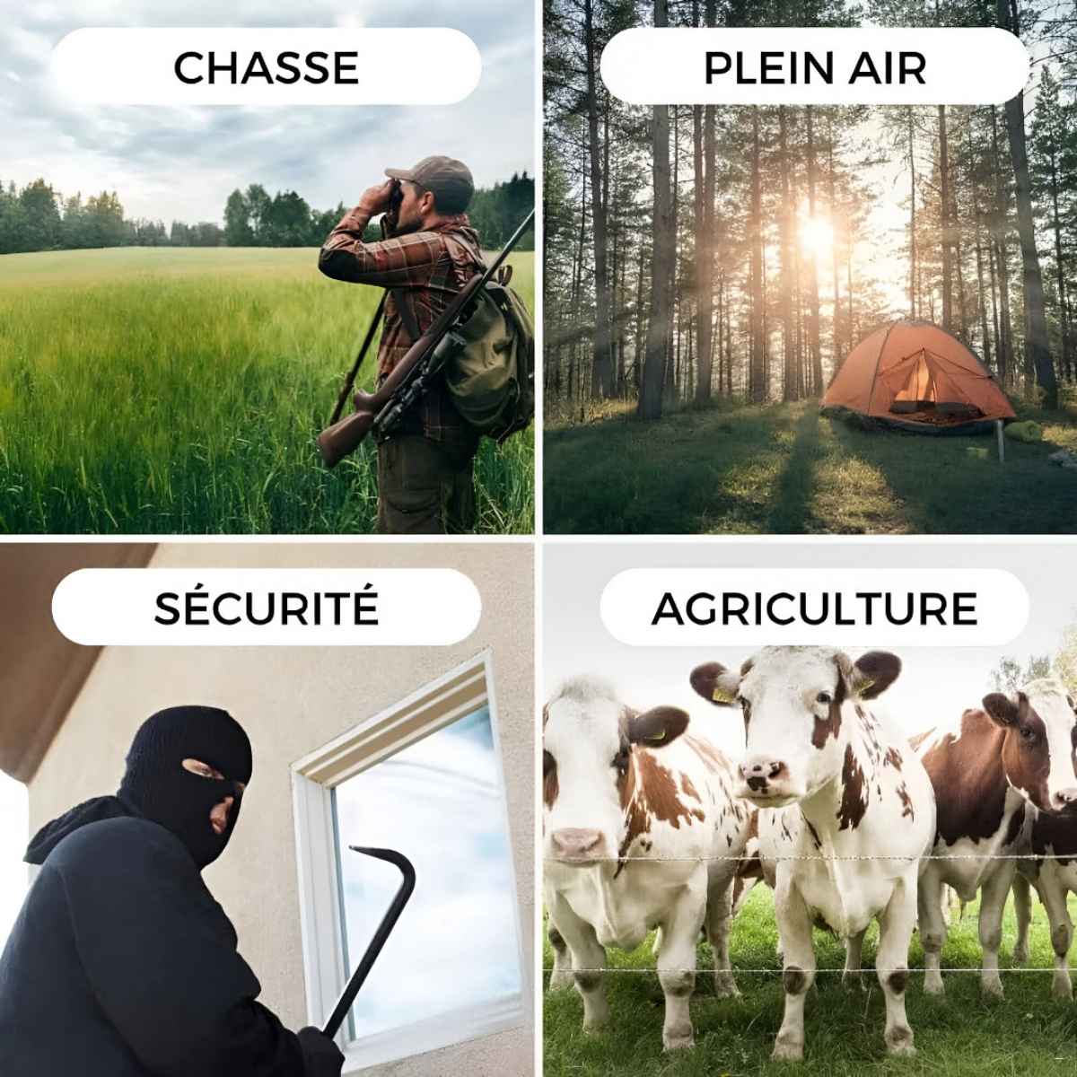 Découvrez la caméra de chasse 4G idéale pour surveiller vos terrains et observer la faune à distance. Grâce à sa connexion rapide, elle envoie directement photos et vidéos sur votre smartphone par application, MMS ou e-mail.
Équipée d’un détecteur de mouvement précis et d’une vision nocturne infrarouge invisible, elle capture automatiquement des images claires de jour comme de nuit.
