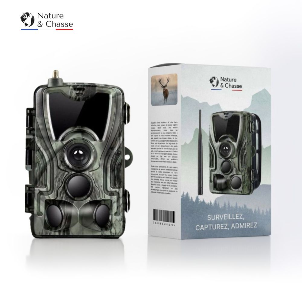 Caméra de Chasse 4G 4K - Batterie Rechargeable - Nature & Chasse®