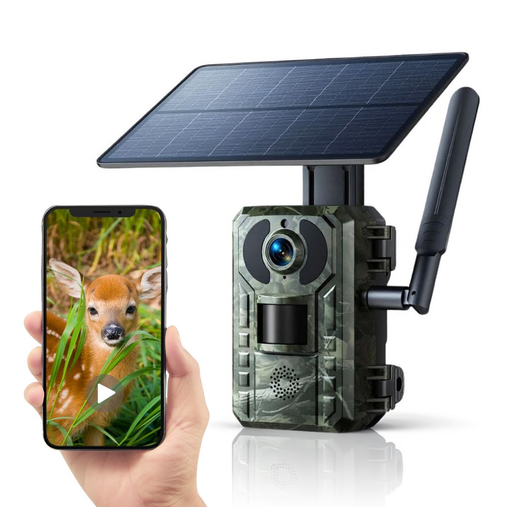 Caméra De Chasse 4G + Panneau solaire + Application Mobile