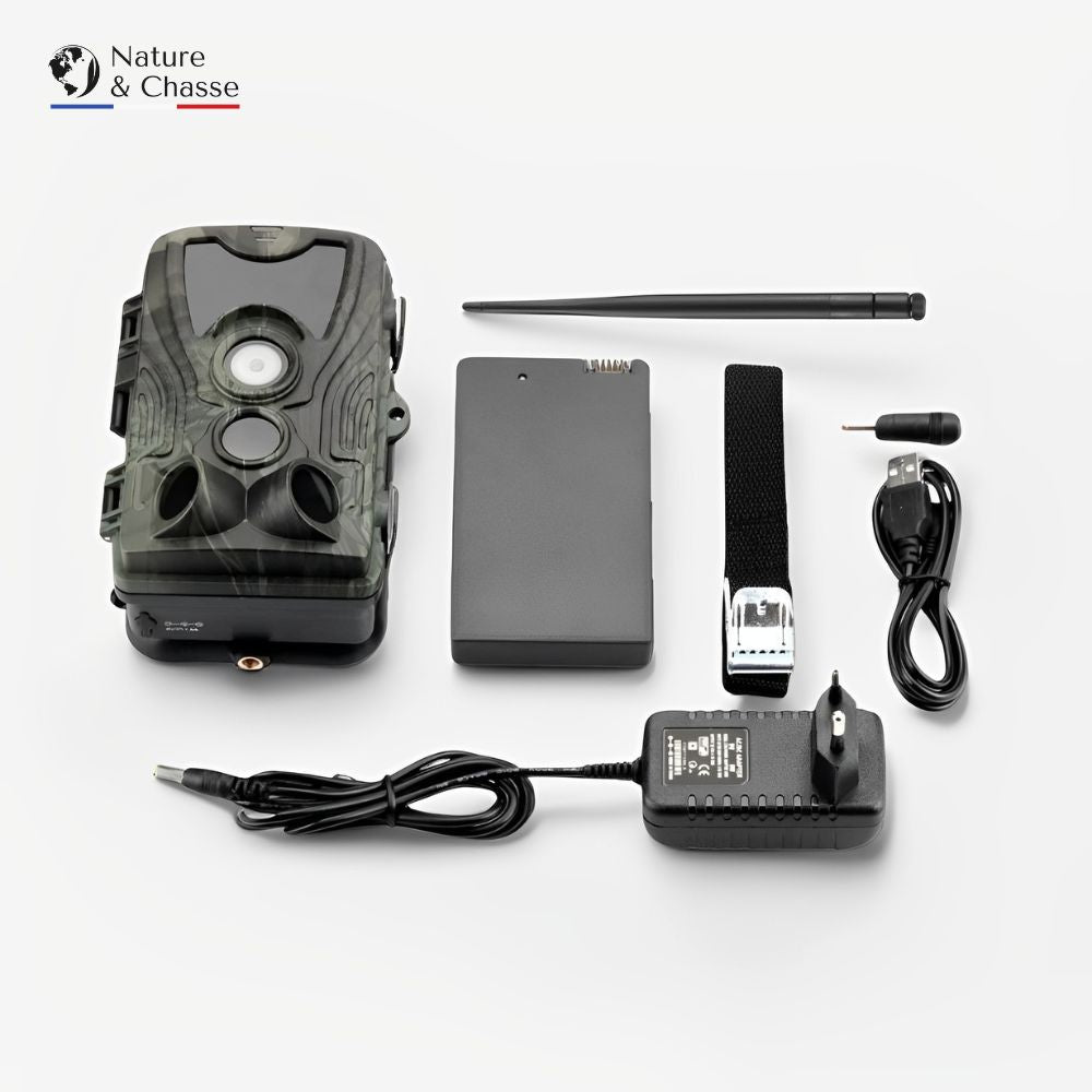 Caméra de Chasse 4G 4K - Batterie Rechargeable - Nature & Chasse®