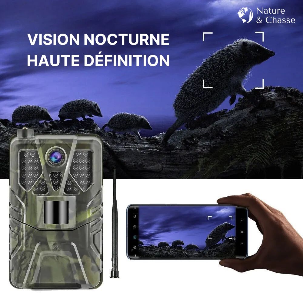 Caméra de chasse connectée au téléphone 4G+ 4K - Nature & Chasse®