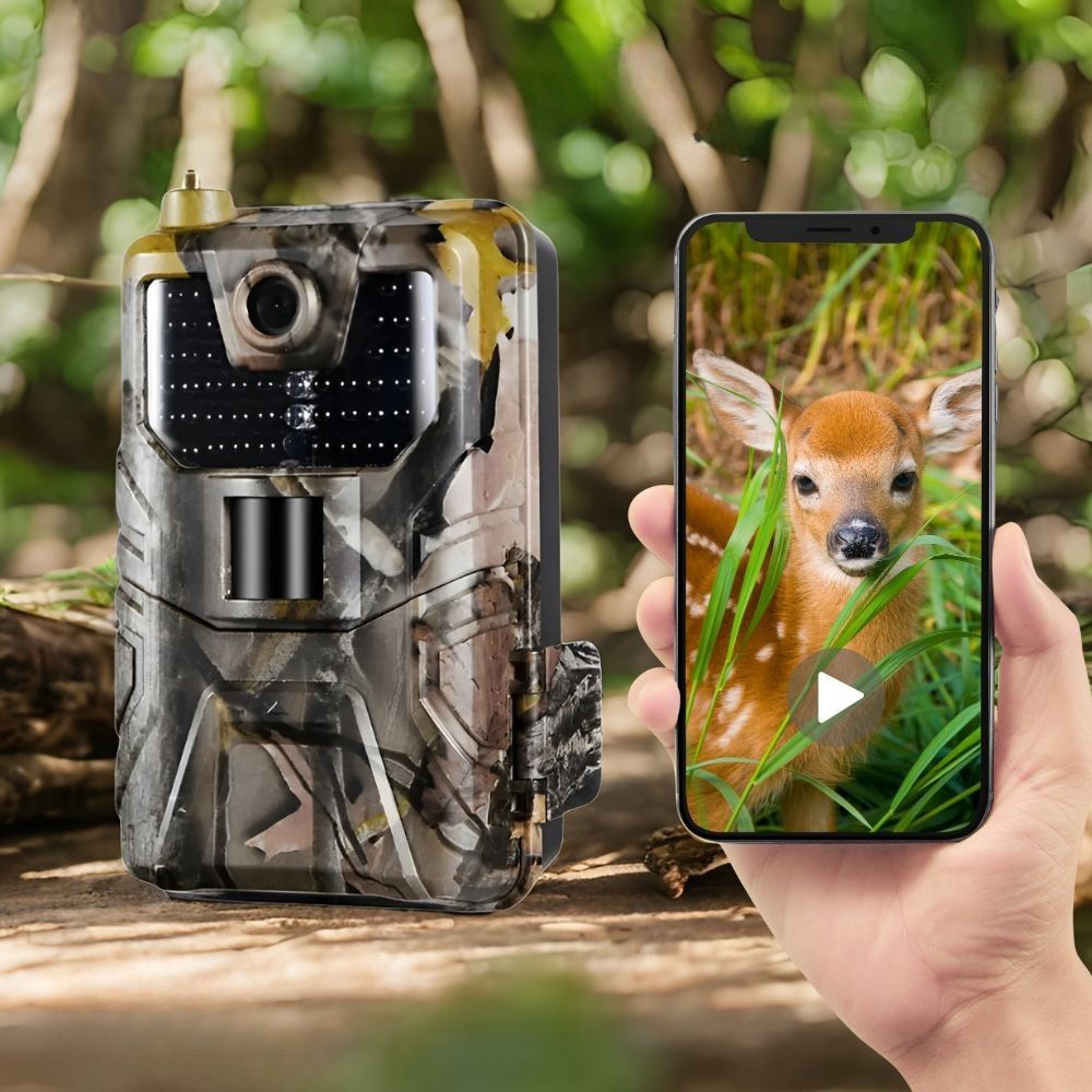 Caméra de Chasse Connectée 4K avec Alerte SMS/MMS - Nature & Chasse®