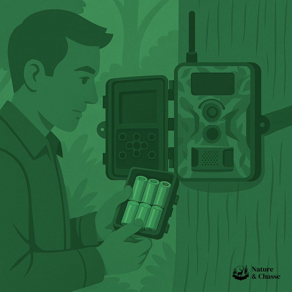 Batteries : Accus au lithium rechargeables avec chargeur - Pour camera de chasse