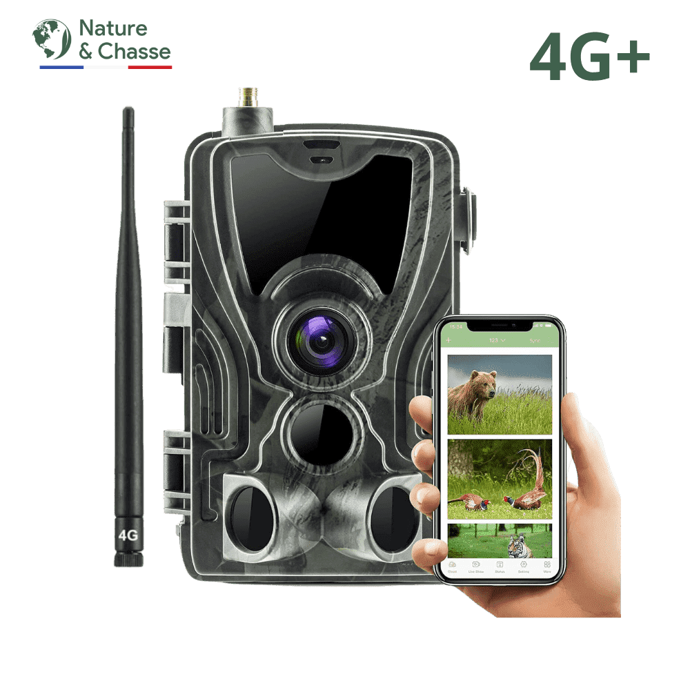 Caméra de chasse avec écran 4G 4K - Piège photographique