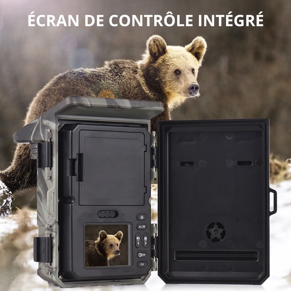 Caméra de chasse Solaire avec écran - Nature & Chasse®