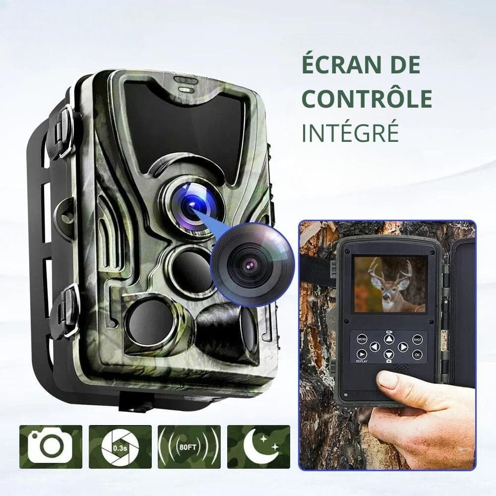 Camera de surveillance extérieure avec écran - Nature & Chasse®