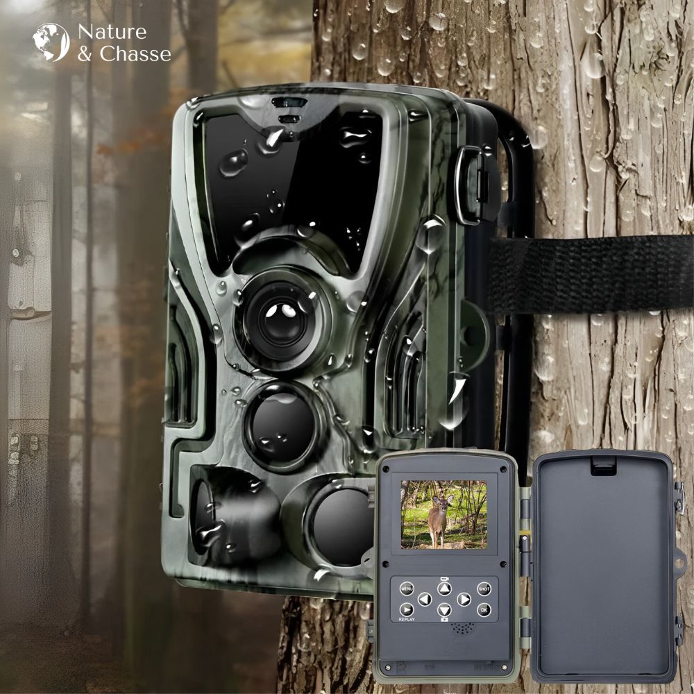 Caméra de chasse 4K avec écran - Nature & Chasse® - Caméra Chasse