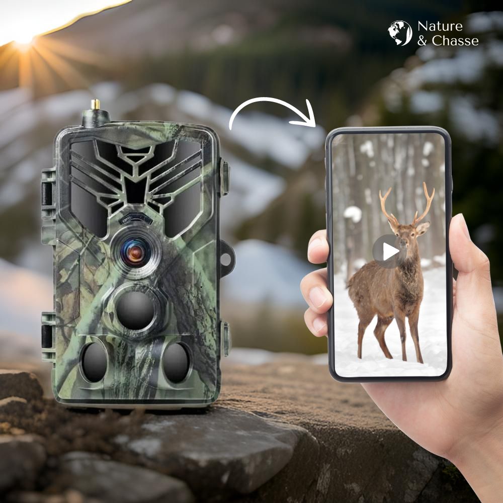 Caméra de Chasse Connectée avec Alerte SMS/MMS - Caméra Chasse