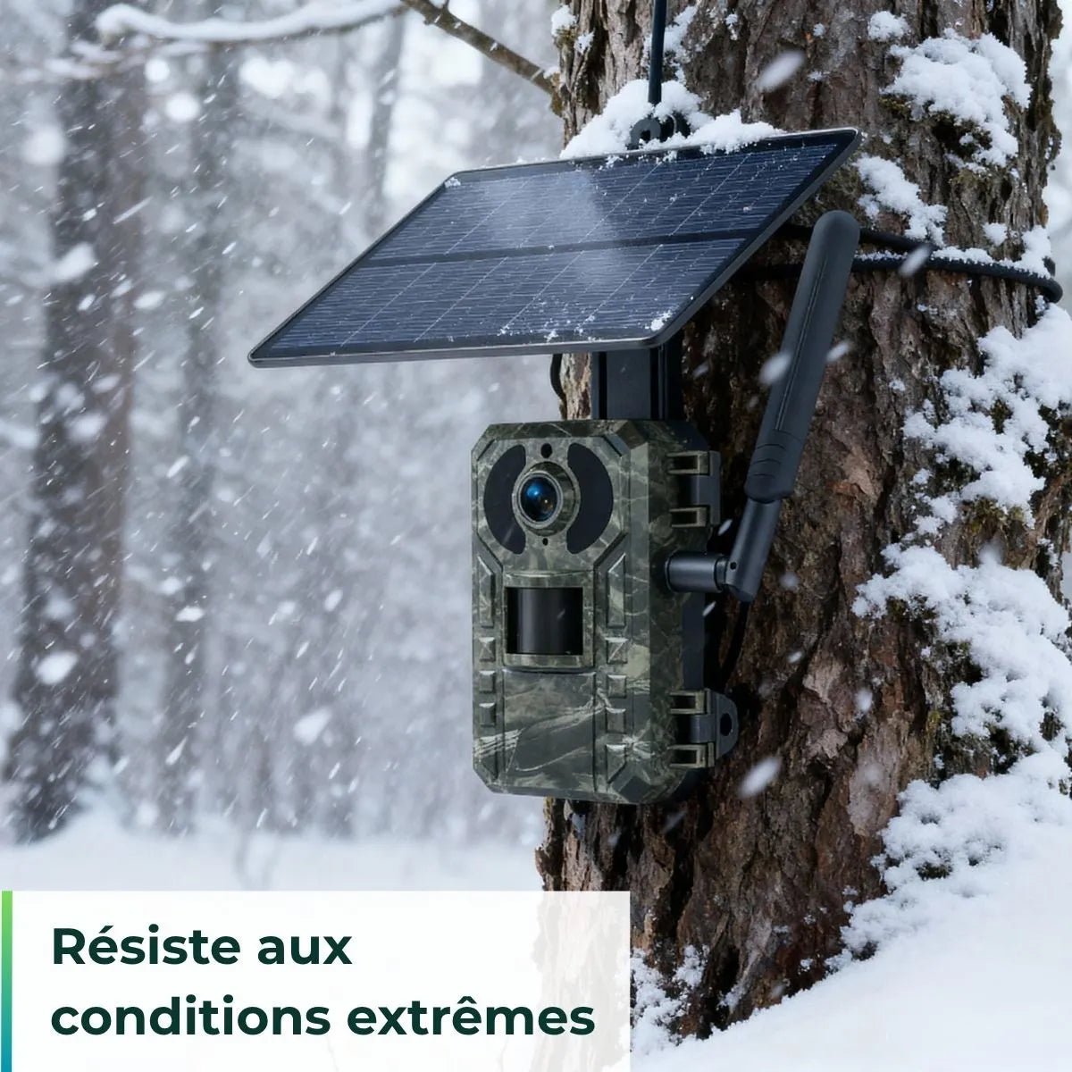 Caméra de chasse Solaire avec écran - Nature & Chasse®