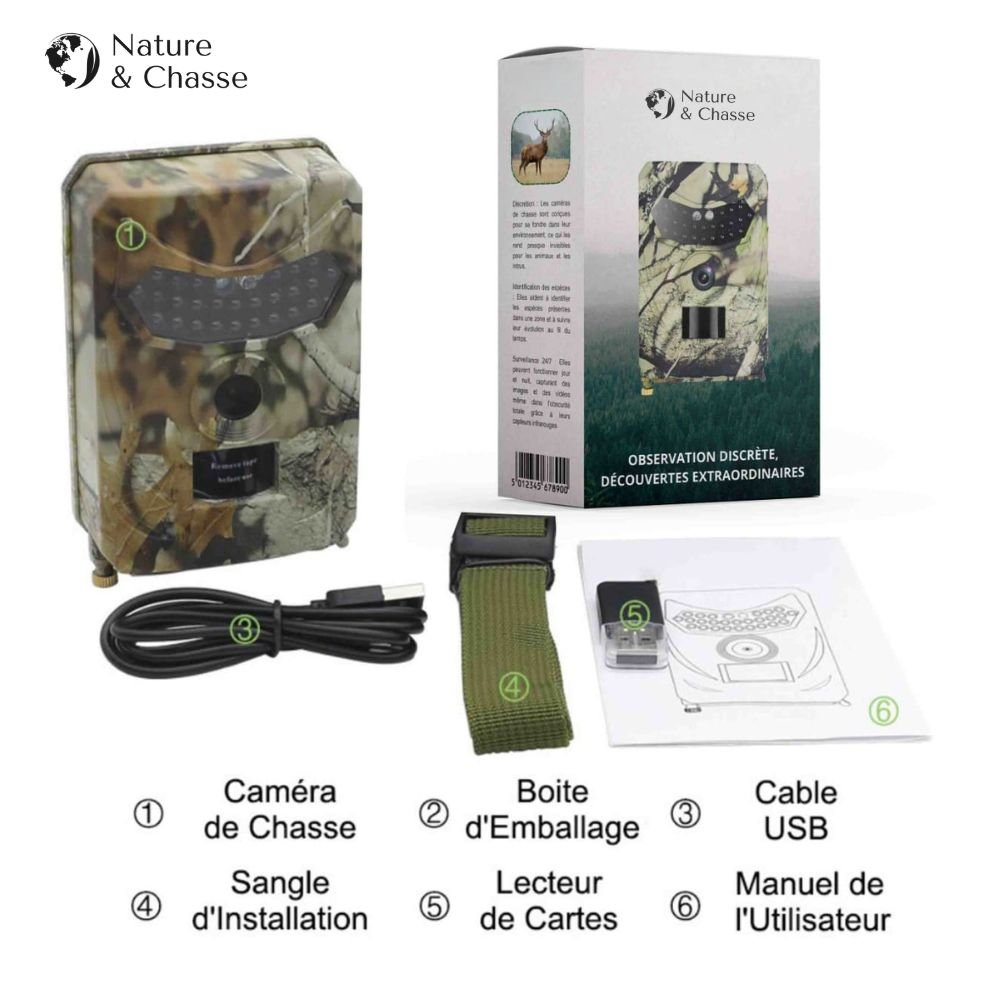 Camera de chasse Vision Nocturne - Nature & Chasse® - Caméra Chasse