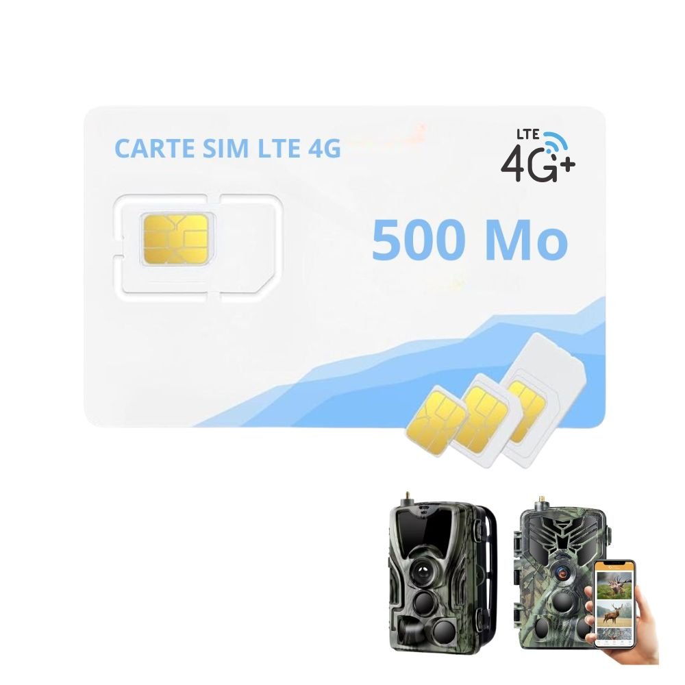 Carte SIM LTE 4G Pour La Camera De Chasse 4G - Caméra Chasse