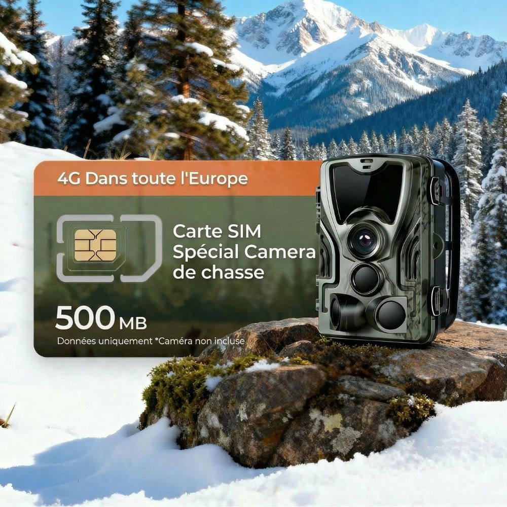 Carte SIM Universelle pour Caméra de Chasse 4G - Caméra Chasse