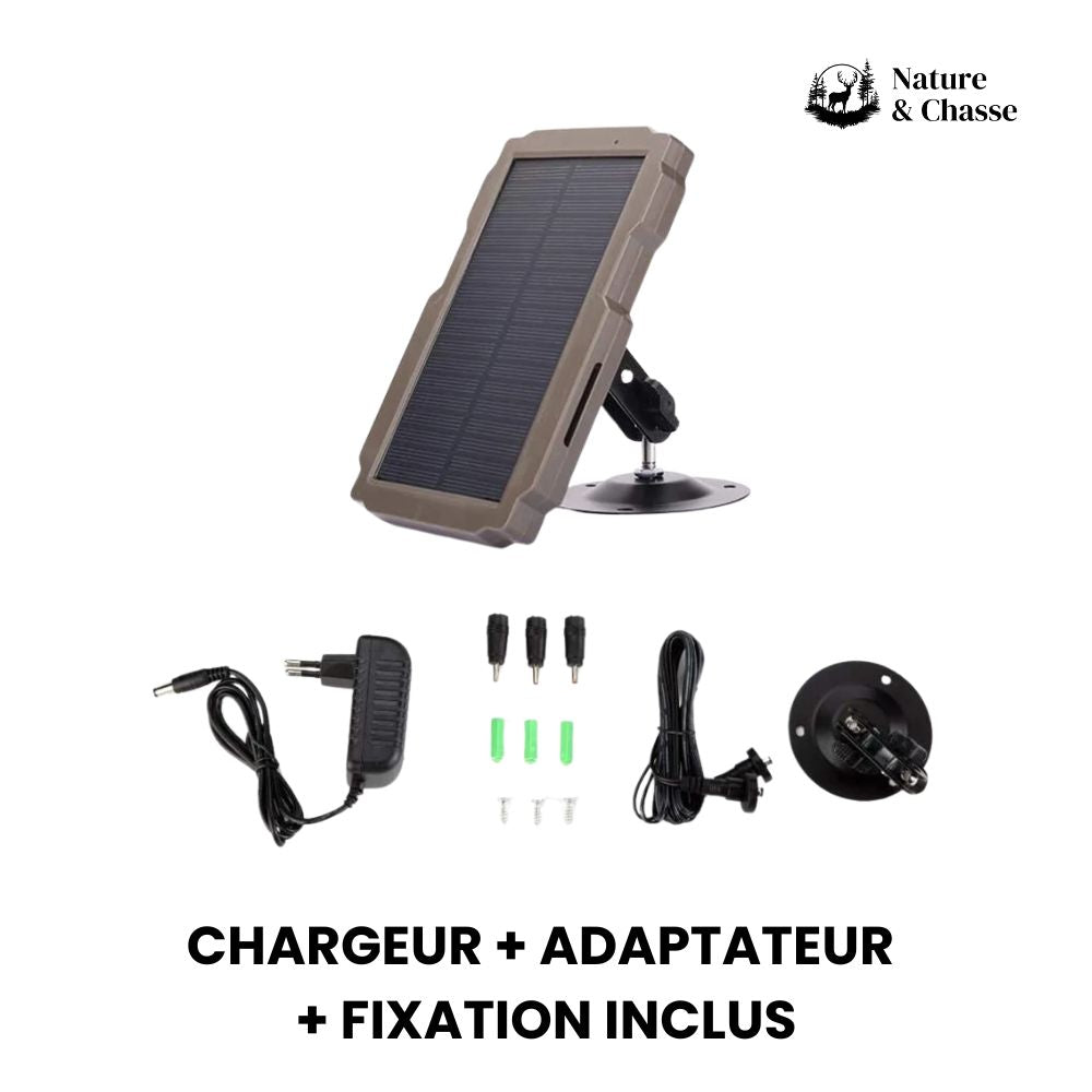Kit panneau solaire pour les caméras de chasse - Caméra Chasse