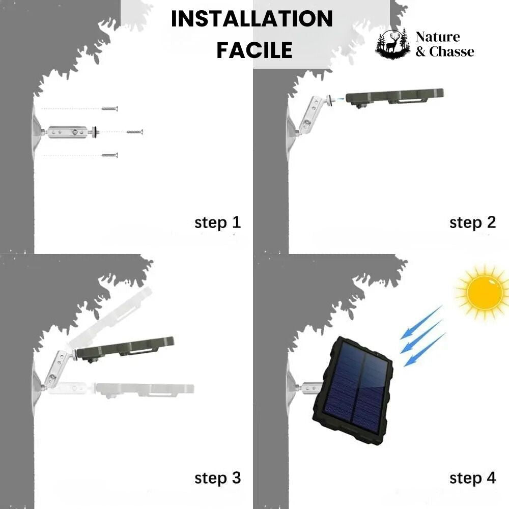 Kit panneau solaire pour les caméras de chasse - Caméra Chasse